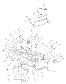Stamped Deck 48-Inch (May 2004 And After) Diagram and Parts List for M48-KHS 53AB5B5M750-18HP Cub Cadet Lawn Tractor